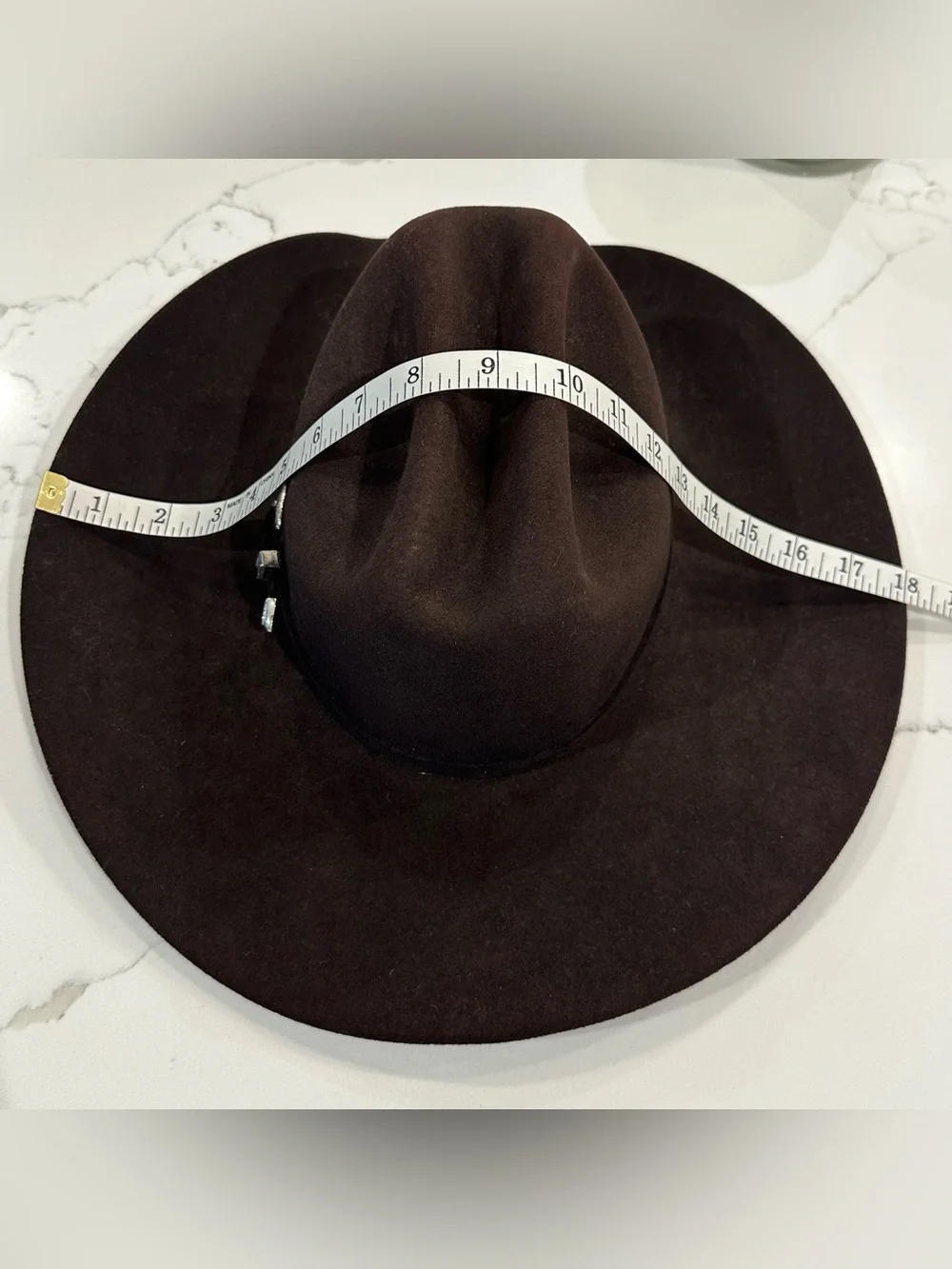 Bailey 4X Lightning Angora Blend Felt Cowboy Hat Chocolate Brown 6 5/8 Made USA